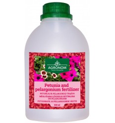 MĒSLOŠANAS LĪDZEKLIS PETŪNIJĀM UN PELARGONIJĀM 0,5 L