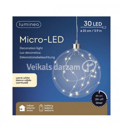 EGLĪTES ROTĀJUMI AR LED 483768 15CM