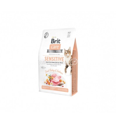 BRIT CARE SENSITIVE DIGESTION 2KG KAĶIEM