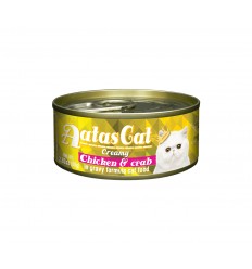 AATAS CHICKEN&CRAB KONSERVĒTS 80G KAĶIEM