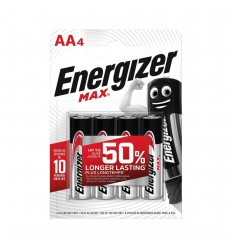 BATERIJAS ENERGIZER MAX AA, LR06, 4 GAB.