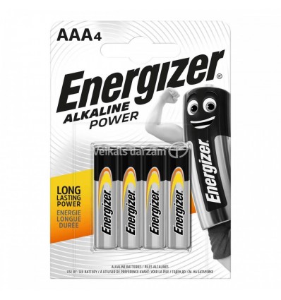 BATERIJAS ENERGIZER AAA, LR03, 4 GAB.