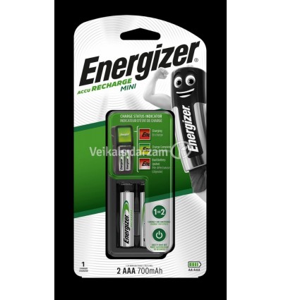 LĀDĒTĀJS ENERGIZER MINI +2AAA (700 MAH)