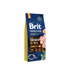 BRIT PREMIUM NATURE JUNIOR MEDIUM 15KG SUŅIEM