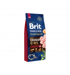 BRIT PREMIUM NATURE SENIOR L/XL 15KG SUŅIEM