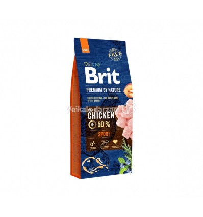 BRIT PREMIUM NATURE SPORT 15KG SUŅIEM