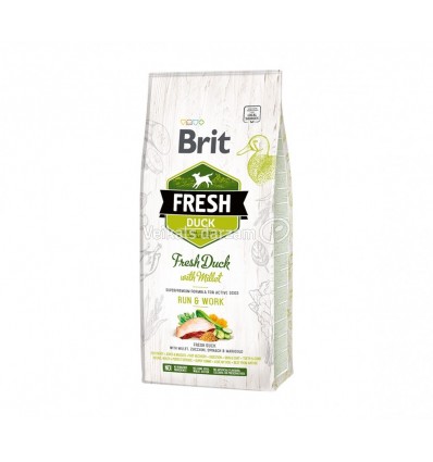 BRIT FRESH DUCK ACTIVE 12KG SUŅIEM