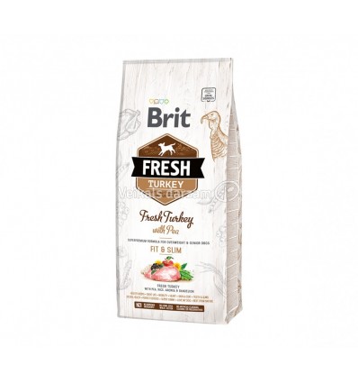 BRIT FRESH TURKEY LIGHT 12KG SUŅIEM