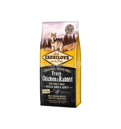 CARNILOVE CHICKEN&RABBIT 12KG SUŅIEM