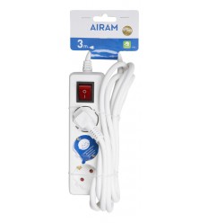 AIRAM PAGARINĀTĀJS 3-WAY+SWITCH EXTENSION CORD 3M