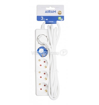 AIRAM PAGARINĀTĀJS 5-WAY EXTENSION CORD 3M