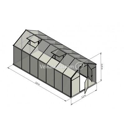 SILTUMNĪCA SANUS L-11 220X500CM