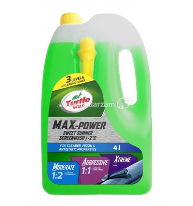 TURTLE WAX SUMMER SCREENWASH 4L MAXPOWER -2°C