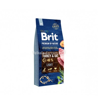 BRIT PREMIUM BY NATURE LIGHT 15KG SUŅIEM