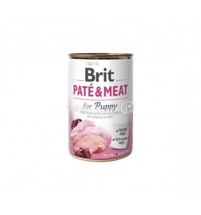 BRIT CARE CHICKEN&TURKEY PATE&MEAT KONSERVĒTS 400G KUCĒNIEM