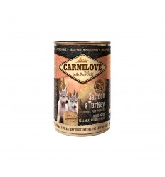 CARNILOVE SALMON&TURKEY KONSERVĒTS 400G KUCĒNIEM