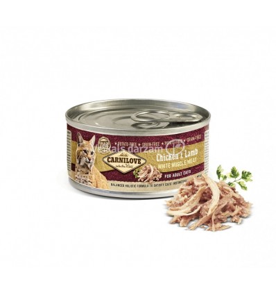 CARNILOVE CHICKEN&LAMB 100G KAĶIEM