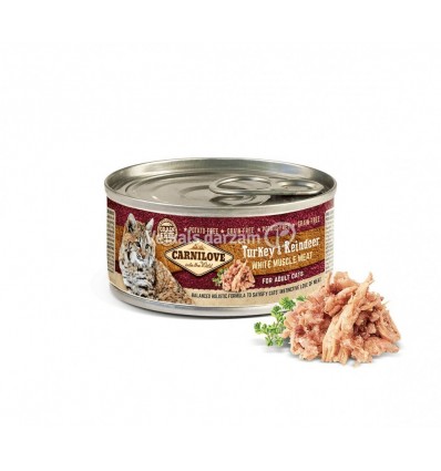 CARNILOVE TURKEY&REINDEER 100G KAĶIEM