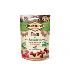 CARNILOVE SNACK DUCK RASPBERRIES 50G KAĶIEM