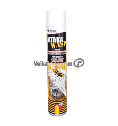 ATAKA WASP AEROSOLA PUTAS PRET SIRSEŅIEM 750 ML