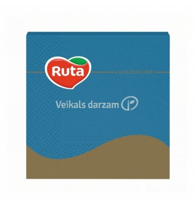 PAPĪRA SALVETES RUTA 33Х33 20L 3SL GAIŠI ZILA