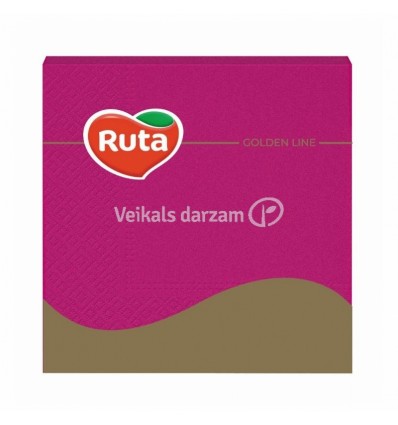 PAPĪRA SALVETES RUTA 33Х33 20L 3SL ROZĀ