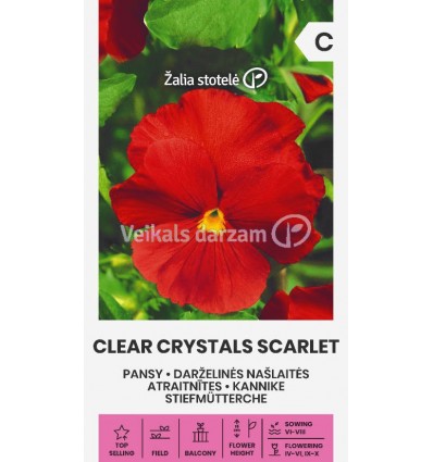 ATRAITNĪTES CLEAR CRYSTALS SCARLET