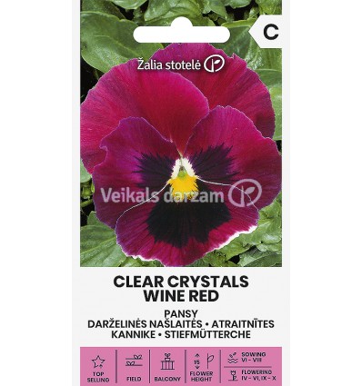 ATRAITNĪTES CLEAR CRYSTALS WINE RED