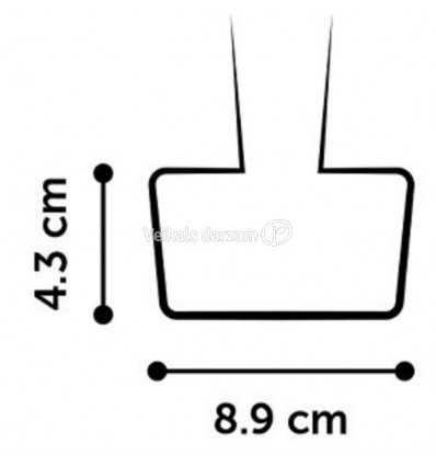 VIDĒJA IZMĒRA SUKA COMFORT M 8,9X4,3CM AR IZLIEKTIEM SARIŅIEM FL517726