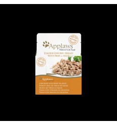 APPLAWS CHICKEN BREAST WITH BEEF IN JELLY KONSERVI 70G KAĶIEM 8252ML-A