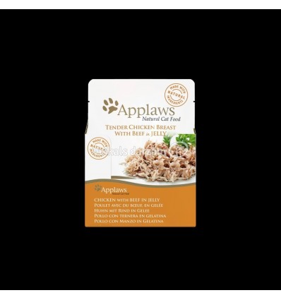 APPLAWS CHICKEN BREAST WITH BEEF IN JELLY KONSERVI 70G KAĶIEM 8252ML-A