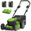 GREENWORKS ZĀLES PĻĀVĒJS 46 CM GD24X2LM46SP4K4