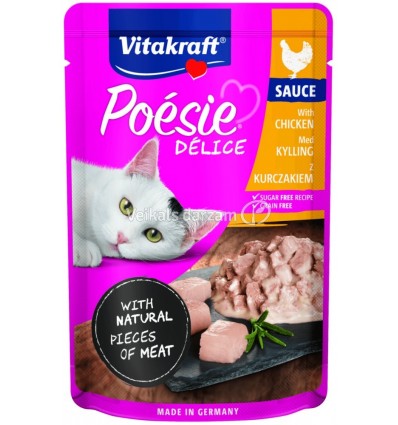 VITAKRAFT POESIE KONSERVI AR VISTAS FILEJU 85G 2436662 KAĶIEM