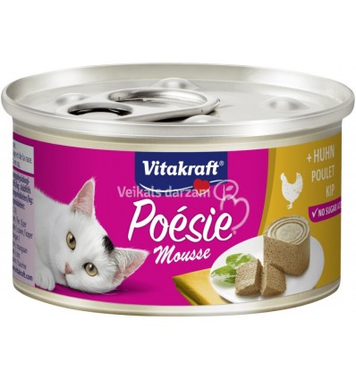 VITAKRAFT POESIE MOUSSE KONSERVI AR VISTAS GAĻU 85G 2439847 KAĶIEM