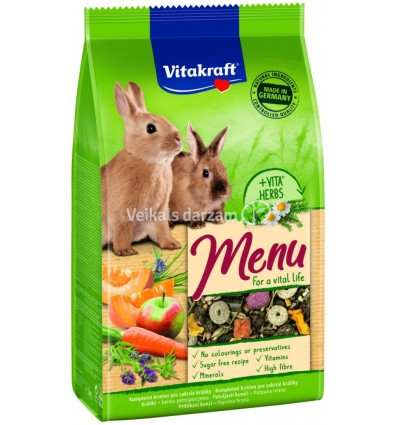 VITAKRAFT MENU PĀRTIKA 1KG GRAUZĒJIEM 2510645