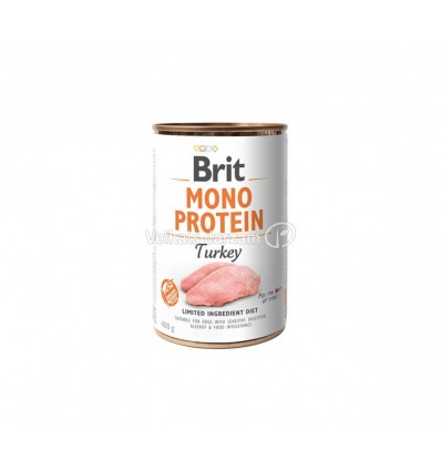 BRIT CARE TURKEY MONO PROTEIN KONSERVĒTS 400G SUŅIEM