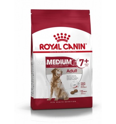 ROYAL CANIN SHN 15KG MEDIUM ADULT 7+ SUŅIEM