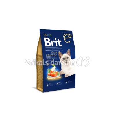 BRIT PREMIUM CAT ADULT SALMON 1,5KG KAĶIEM