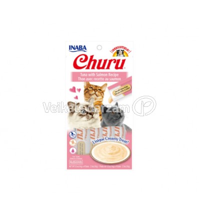 CHURU SNACK TUNA SALMON 56G KAĶIEM