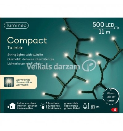 VIRTENE ZAĻA 495348 1100CM 500LED