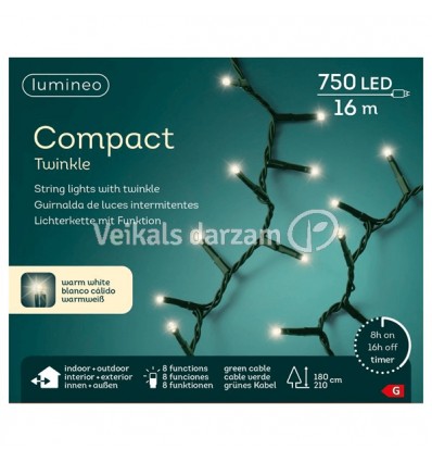 VIRTENE ZAĻA 495351 1600CM 750LED