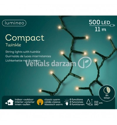 VIRTENE ZAĻA 495391 1100CM 500LED