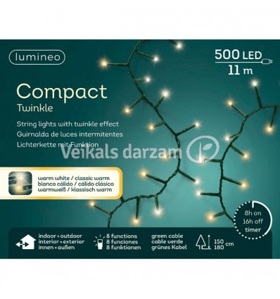 VIRTENE ZAĻA 495423 1100CM 500LED