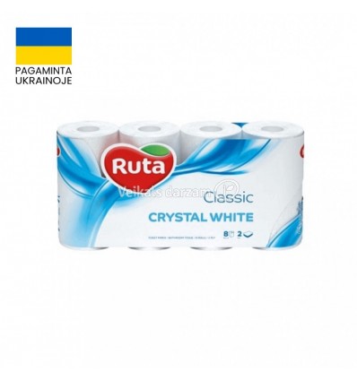 TUALETES PAPĪRS 8RUĻ. 2SL. RUTA CLASSIC