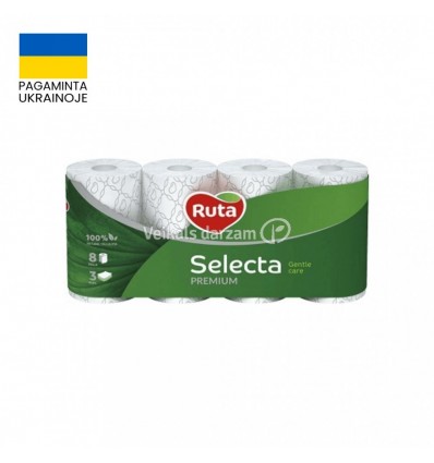 TUALETES PAPĪRS 8RUĻ. 3SL. RUTA SELECTA