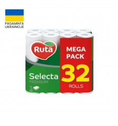 TUALETES PAPĪRS 32RUĻ. 3SL. RUTA SELECTA