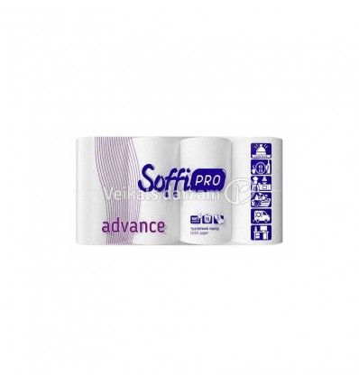 TUALETES PAPĪRS SOFFIPRO ADVANCE 16GAB 3SL CELULOZE ATPDA16