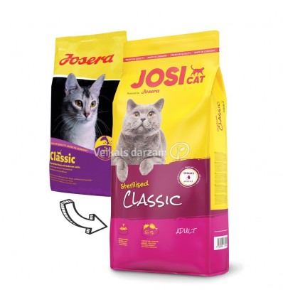 JOSERA JOSICAT CLASSIC STERILISED 10KG KAĶIEM