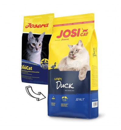 JOSERA JOSICAT CRISPY DUCK 10KG KAĶIEM