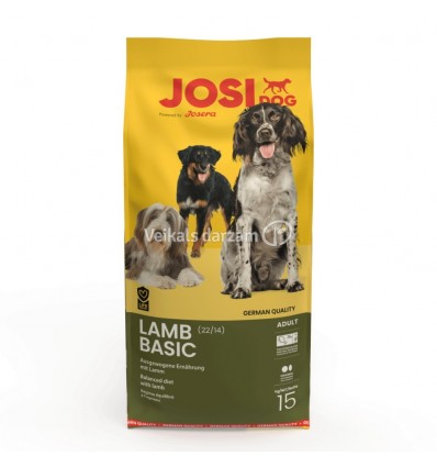 JOSERA JOSIDOG LAMB BASIC 15KG SUŅIEM